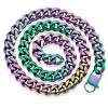 Crucible Men's 14mm Curb Chain Stainless Steel Necklace 28" - 2 of 4
