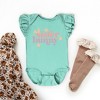 The Juniper Shop Sister Bunny Baby Flutter Sleeve Bodysuit - 2 of 3