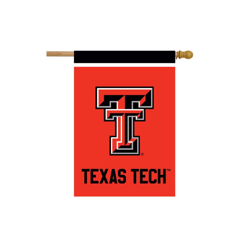 Briarwood Lane Texas Tech Red Raiders House Flag NCAA Licensed 28" x 40", 2 of 4