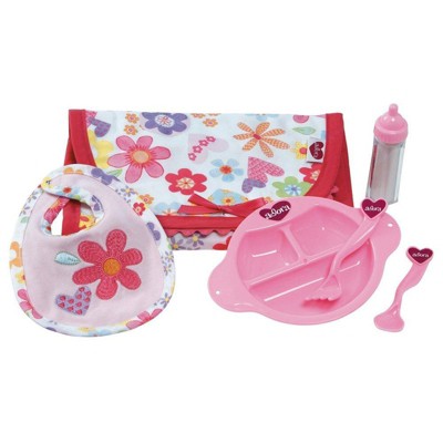 Adora Baby Doll 6 Piece Feeding Set with Bib & Bottle