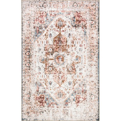 nuLOOM Anjelica SpinClean Machine Washable Stain-Resistant Area Rug