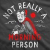 Not Really A Morning Person Adult Hoodie Funny Sarcastic Halloween Hooded Sweatshirt - Crazy Dog Hoodie - 2 of 4