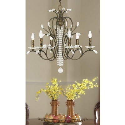 Livex Lighting Serafina 6 - Light Chandelier in  Hand Applied Venetian Golden Bronze