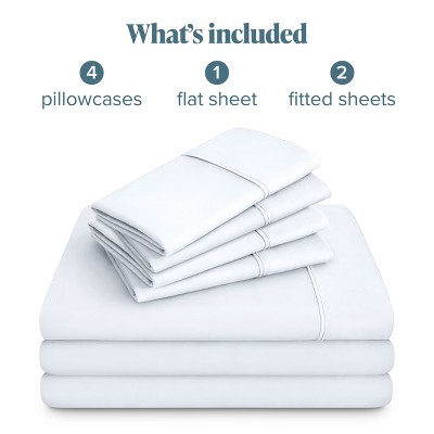 White King Microfiber Deep Pocket Sheet Set with Pillowcases