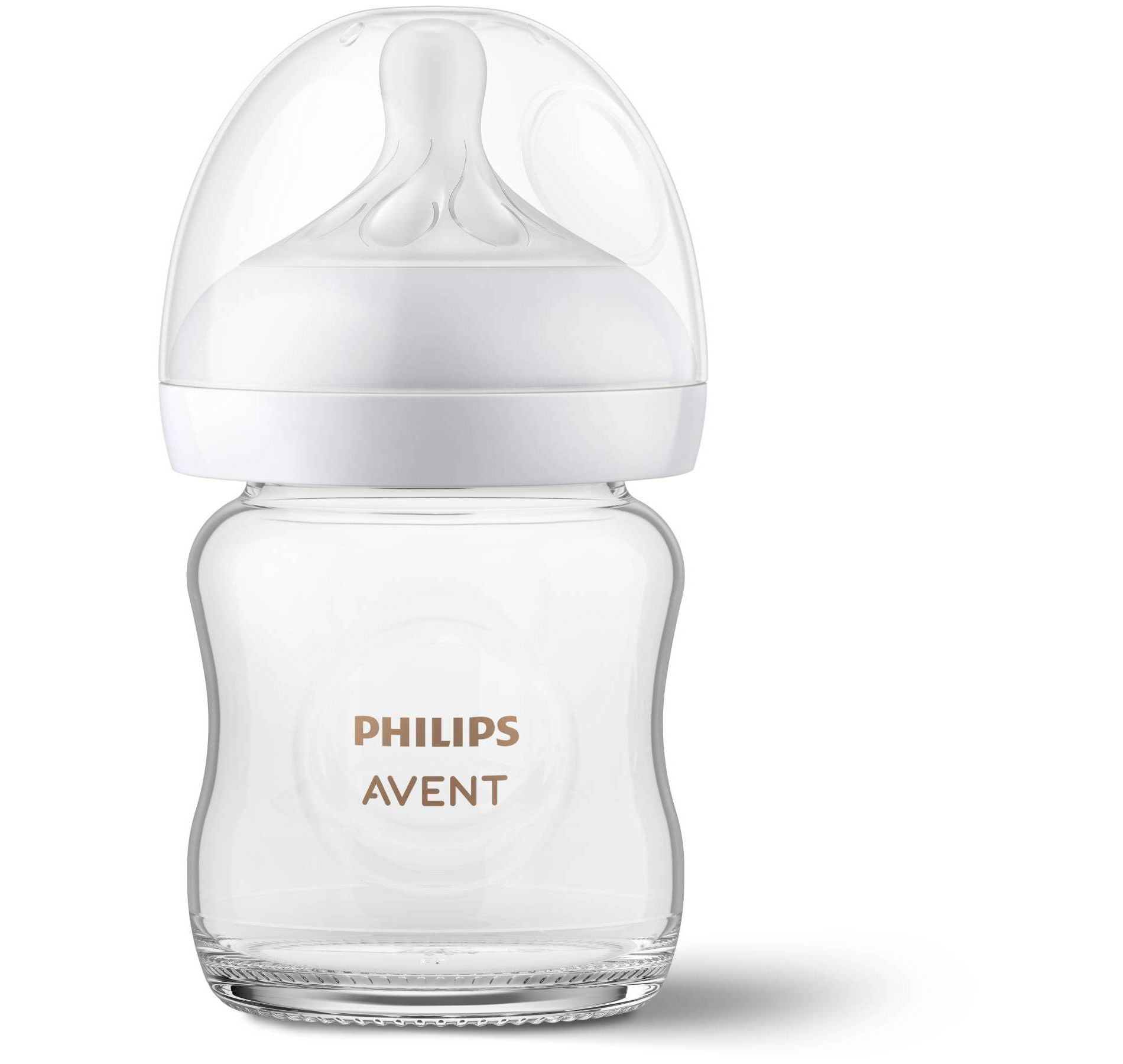 Philips Avent Glass Natural Baby Bottle with Natural Response Nipple - Clear - 4oz