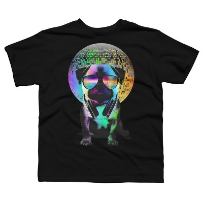 Boy's Design By Humans Disco Pug By clingcling T-Shirt