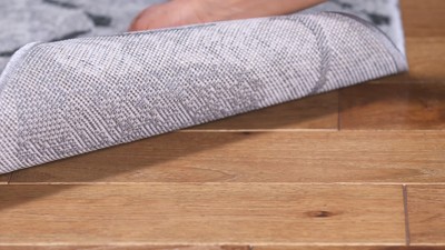 Silver Charcoal Zigzag Pattern 8' x 10' Synthetic Area Rug