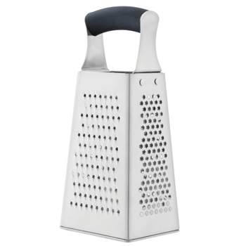 Farberware Professional 4-Sided Slim Stainless Steel Heavy Duty Kitchen Box  Grater with Detachable Clear Storage Container, Perfect for Parmesan