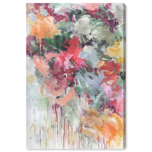Art Remedy Doll Memories - Secret Green Floral Colorful Pastel Abstracts Unframed - 1 of 4
