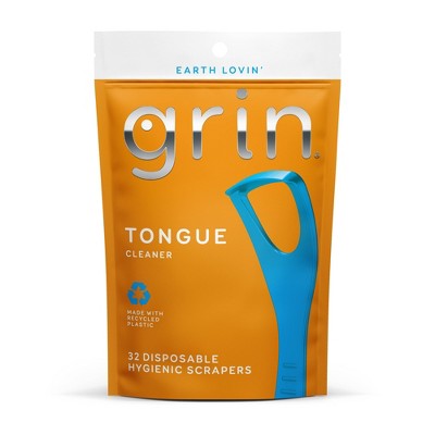 Grin Oral Care Tongue Cleaner - 32ct