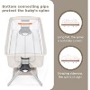Safstar Baby Bassinet Bedside Crib, Newborn Sleeper w/Large Storage Basket, Adjustable Heights, Detachable & Washable Mattress - 4 of 4