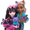 Monster High Two Dolls with Two Pets, Draculaura and Clawdeen Wolf - 2 of 4