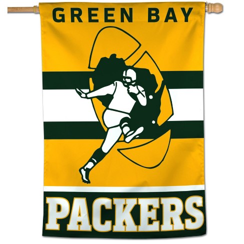 Evergreen Green Bay Packers House Applique Flag- 28 x 44 Inches Indoor  Outdoor Sports Decor