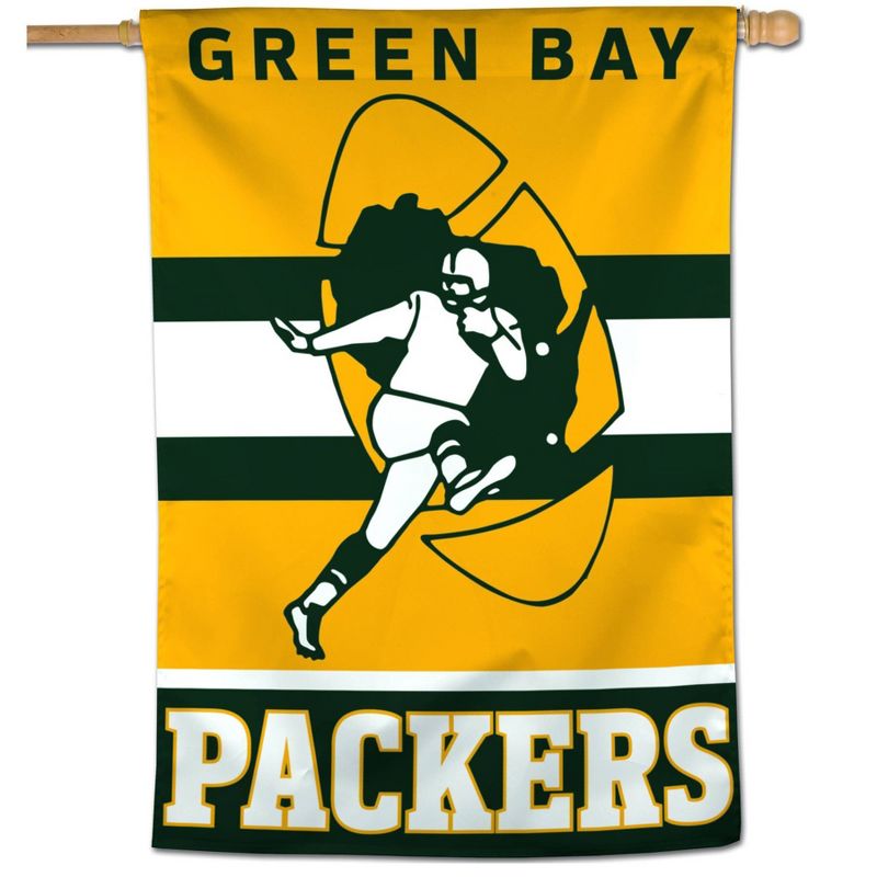 NFL Green Bay Packers 28&#34;x40&#34; Retro Banner Flag, 1 of 4