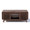 Belord Mid-Century Modern Coffee Table with 2 Sliding Tops, Hidden Storage and Open Shelf, Wood Modern Coffee Table for Living Room and Office - 4 of 4