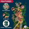 JOYFY PreLit 6/9 FT Christmas Garland with LED Lights, Timer and Ornaments, Artificial Holiday Decorations for Indoor Outdoor Xmas Holiday Door Decor - 3 of 4