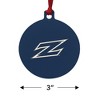 University of Akron Primary Aluminum Holiday Christmas Tree Ornament - 3 of 4
