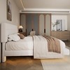 Okak Stylish Design Boucle Floating Bed Frame with Upholstered Headboard,Modern Minimalsit Master Bedroom Bed for You - 4 of 4