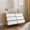 Hommoo 6 Drawers Double Dresser for Bedroom White - 3 of 4