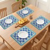 REGALWOVEN Placemats Set of 6 Leather Placemats for Kitchen Dining Table Decor  Heat Resistant - 3 of 4