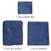 100% Cotton 400 Thread Count 4 Piece Sheet Set - Soft & Cozy Sateen Bed Sheets - CGK Linens - 3 of 4
