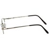 Calabria 2962 Semi-Rimless Flexie Reading Glasses in Cobalt ; +1.00 - 3 of 4