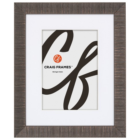 Linear  Aged Bronze Picture Frame, Matted - image 1 of 3