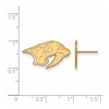 Black Bow Jewelry 10k Yellow Gold Nashville Predators NHL Stud Earrings - 2 of 3