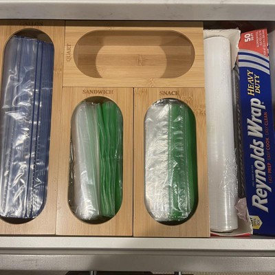 4 Pcs Bamboo Ziplock Bag Organizer For Drawer - Customizable, Versatile -  Includes Chalk Pen, Labels, Screws & Anchors - Compatible With Multiple  Bran for Sale in Las Vegas, NV - OfferUp