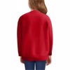 Clearlove Girls' Christmas Cable Knit Sweater Long Sleeve Crewneck Pullover Cozy Textured Holiday Top Vintage Inspired Winter Wear - 2 of 2