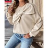 Women's The Bow Sweatshirt - EN CREME - 3 of 4