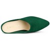Allegra K Women's Pointed Toe Slip on Block Heel Slide Mules - 4 of 4