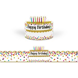 Teacher Created Resources® Confetti Happy Birthday Crowns, Pack of 30 - 1 of 3