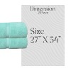 Home Weavers Elegance Essentials 550GSM 100% Cotton Zero Twist Super Absorbent Bath Towel Set - 2 of 4