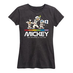 Women's - Disney - Mickey Universe Calling Short Sleeve Graphic T-Shirt - 1 of 4