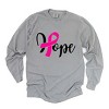Simply Sage Market Hope Breast Cancer Garment Dyed Long Sleeve - 2 of 4