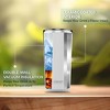 The Clean Hydration Co Insulated Tumbler with Ceramic Interior and Lid, Double Wall Design for Hot and Cold Drinks, Blue - 3 of 4