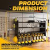 Modular Wall-Mounted Power Tool Organizer with Charging Station, Heavy-Duty Drill Rack with Hooks and 8-Outlet Holder - 4 of 4