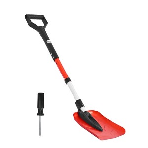 Foldable 9" Snow Shovel, 36–40" Adjustable Lightweight Aluminum Tool for Driveway, Car & Camping - 1 of 4