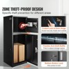 VEVOR Package Delivery Boxes for Outside 16.2"x15.8"x44", Galvanized Steel Package Delivery Box with Coded Lock, Removable Anti-theft Baffle, Black - 3 of 4