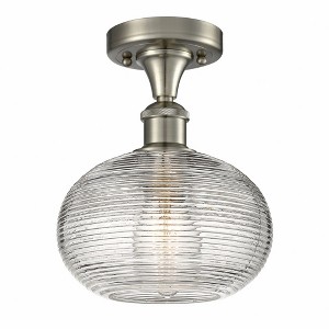 Ithaca - 1 Light Semi-Flush Mount In Industrial Style-9.5 Inches Tall and 8 Inches Wide - 1 of 1