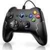 Aukfa 9100PRO Wired Gaming Controller,PC Game Controller Joystick with Dual-Vibration Turbo and Trigger Buttons for Windows PC/ PS3/Tesla,Black - 2 of 4