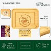Charcuterie Board Serving Tray - Luxury Bamboo Cheese Board Platter Tray - Royal Craft Wood - 2 of 4