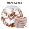 PiccoCasa Bathroom Kitchen Soft 100% Combed Cotton Highly Absorbent Hand Towel Set - 3 of 4