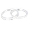 Unique Bargains 2.86inch OD Aluminium Alloy Car Hub Centric Rings Wheel Bore Spacer Silver Tone 4 Pcs - 4 of 4