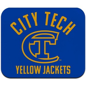 New York City College of Technology Yellow Jackets Logo Low Profile Thin Mouse Pad - 1 of 2