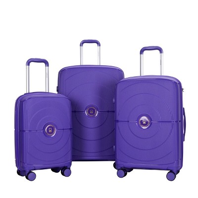 3 Piece Luggage Sets,20"24"28" Hard Shell Luggage Sets With Spinner Wheel And TSA Lock,Carry On Suitcase,Checked Luggage-Cuddlewood