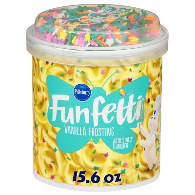 Pillsbury Funfetti Spring Vanilla Flavored Frosting - 15.6oz