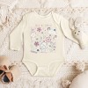 The Juniper Shop Mini Smiley Full of Smiles Outline Long Sleeve Bodysuit - 18M - Natural - 3 of 4