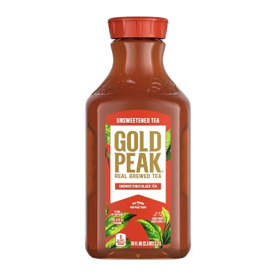 GOLD PEAK Unsweetened Black Iced Tea Drink - 76 fl oz